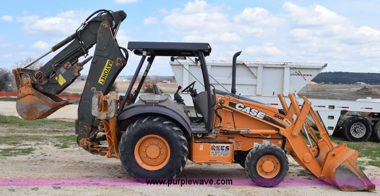 image for item E6286 2011 Case 580N backhoe with Bayonet Breaker