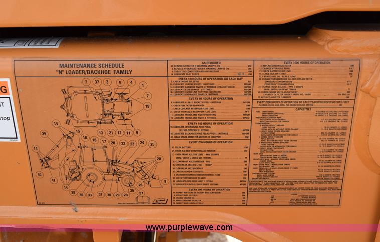 image for item E6286 2011 Case 580N backhoe with Bayonet Breaker