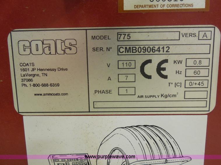 image for item E6323 Coats 775 tire balancer