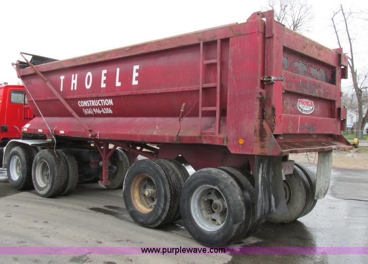 image for item E7450 1988 Dierzen Dominator barrel dump trailer