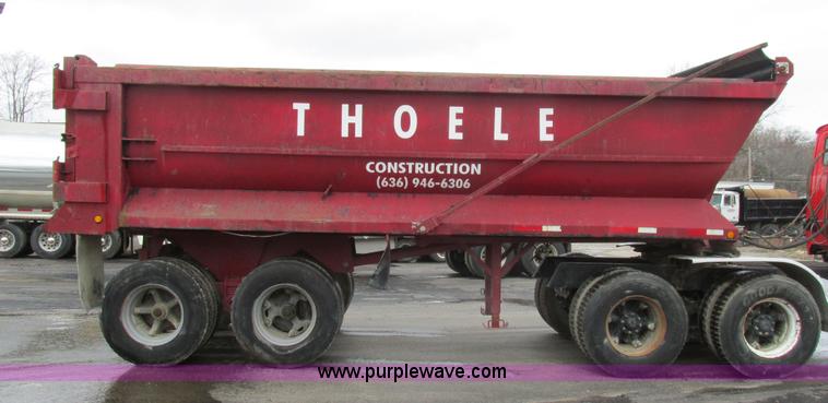 image for item E7450 1988 Dierzen Dominator barrel dump trailer