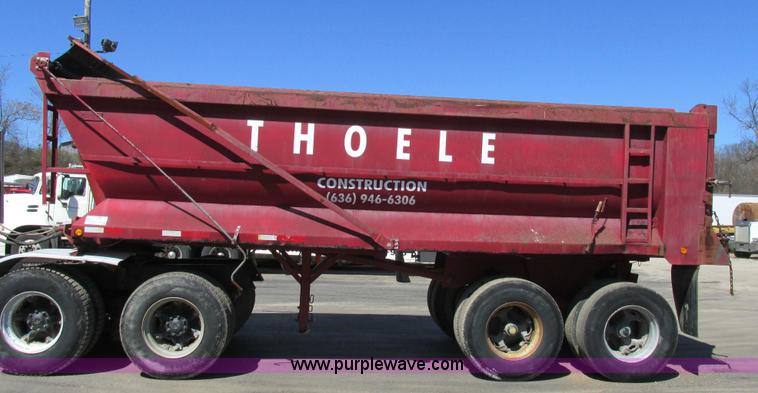 image for item E7450 1988 Dierzen Dominator barrel dump trailer