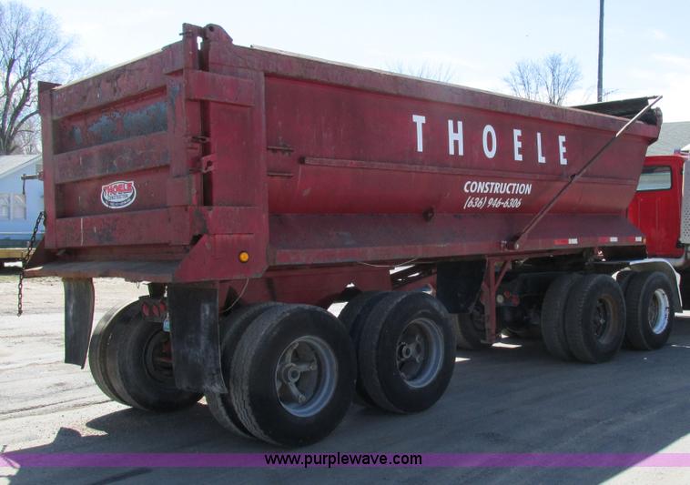 image for item E7450 1988 Dierzen Dominator barrel dump trailer