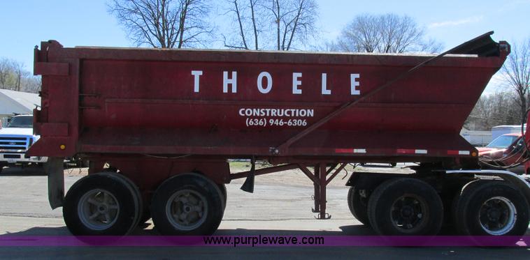 image for item E7450 1988 Dierzen Dominator barrel dump trailer