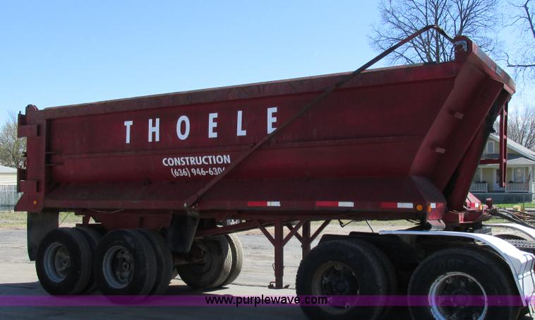 image for item E7450 1988 Dierzen Dominator barrel dump trailer