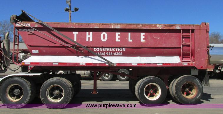 image for item E7455 2002 Dierzen Dominator barrel dump trailer
