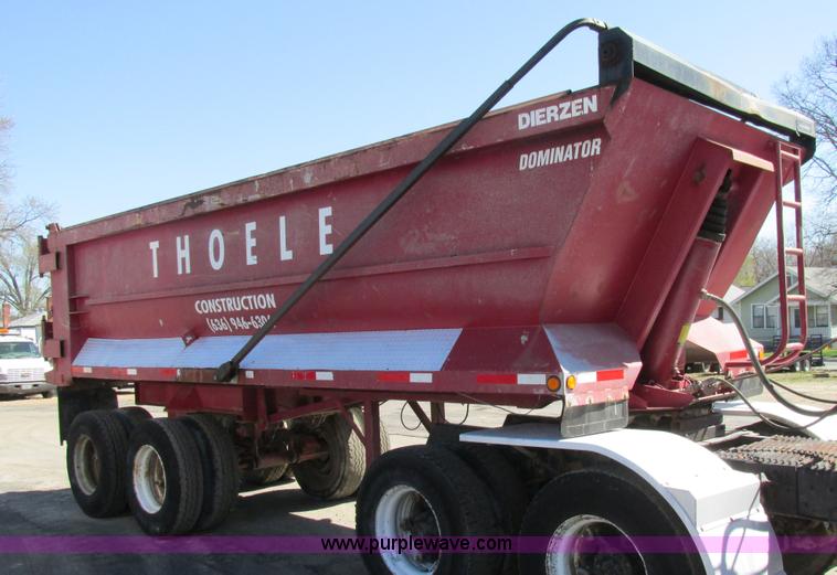 image for item E7455 2002 Dierzen Dominator barrel dump trailer