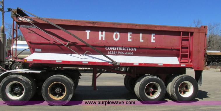 image for item E7457 2002 Dierzen Dominator barrel dump trailer