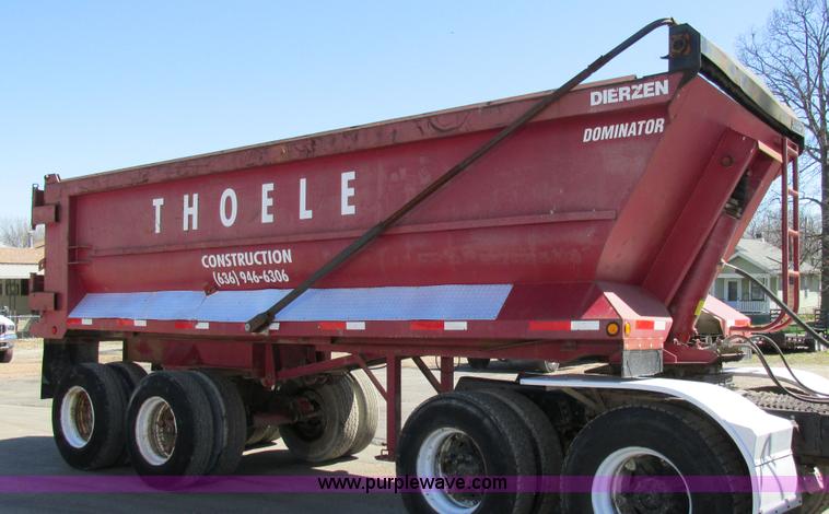 image for item E7457 2002 Dierzen Dominator barrel dump trailer