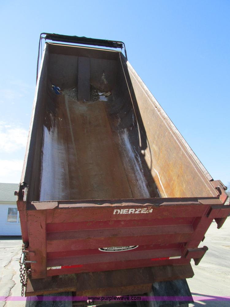 image for item E7457 2002 Dierzen Dominator barrel dump trailer