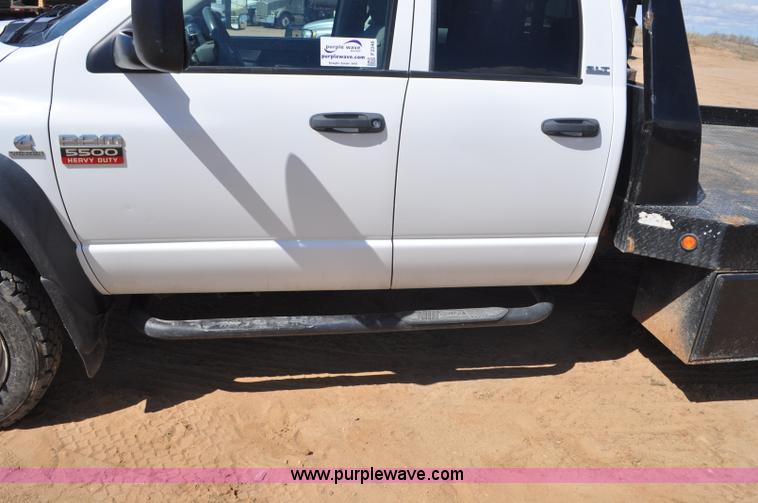 image for item F2346 2008 Dodge Ram 5500 SLT Quad Cab flatbed truck