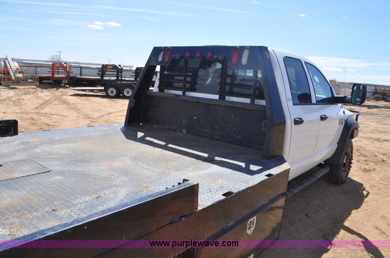 image for item F2346 2008 Dodge Ram 5500 SLT Quad Cab flatbed truck