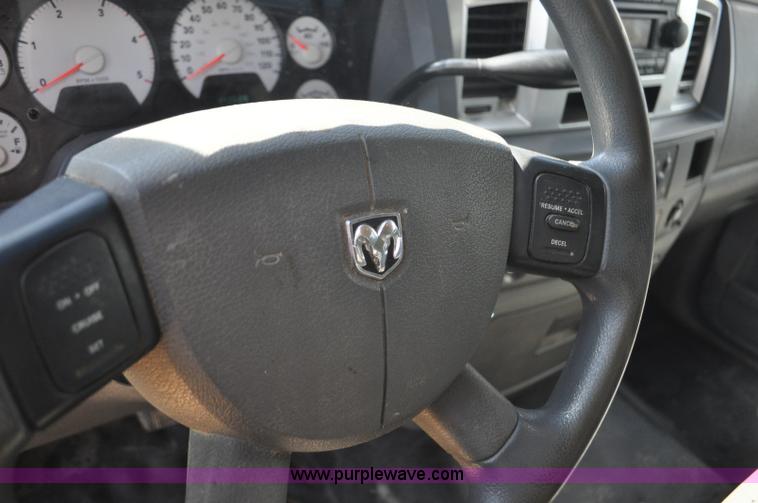 image for item F2347 2009 Dodge Ram 4500HD SLT Quad Cab flatbed truck