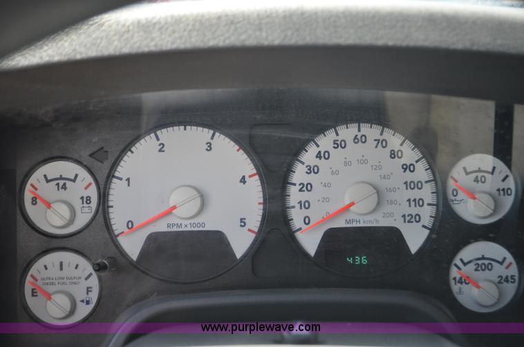 image for item F2347 2009 Dodge Ram 4500HD SLT Quad Cab flatbed truck