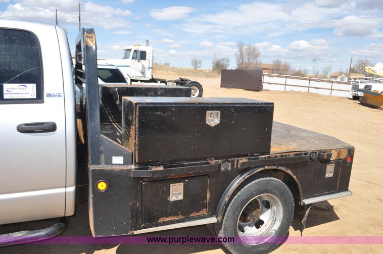 image for item F2347 2009 Dodge Ram 4500HD SLT Quad Cab flatbed truck