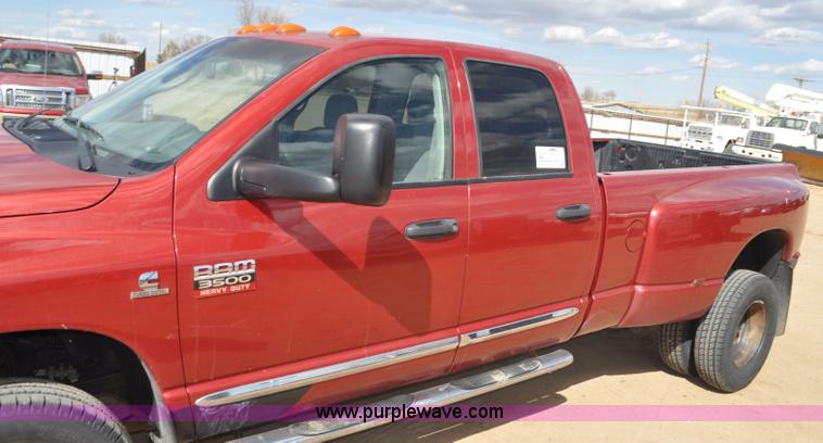 image for item F2351 2008 Dodge Ram 3500 Big Horn Quad Cab pickup truck