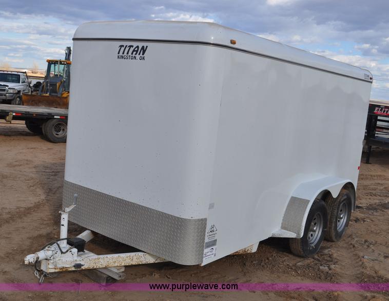image for item F2361 2011 Titan enclosed trailer