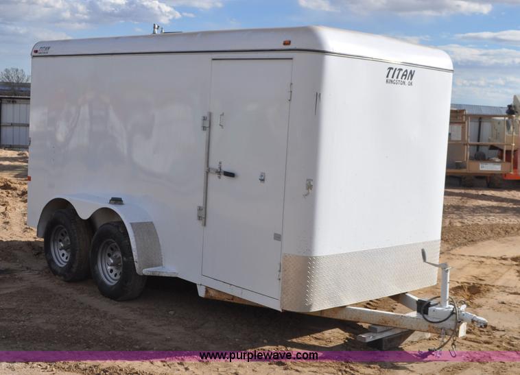 image for item F2361 2011 Titan enclosed trailer