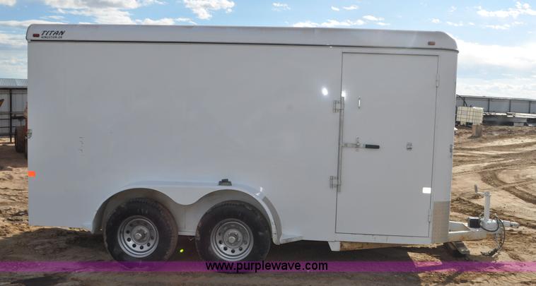 image for item F2361 2011 Titan enclosed trailer