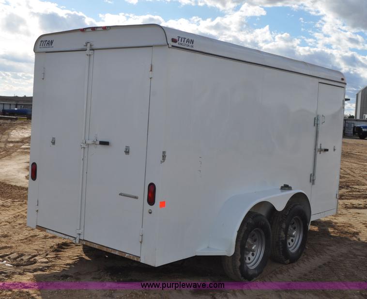 image for item F2361 2011 Titan enclosed trailer