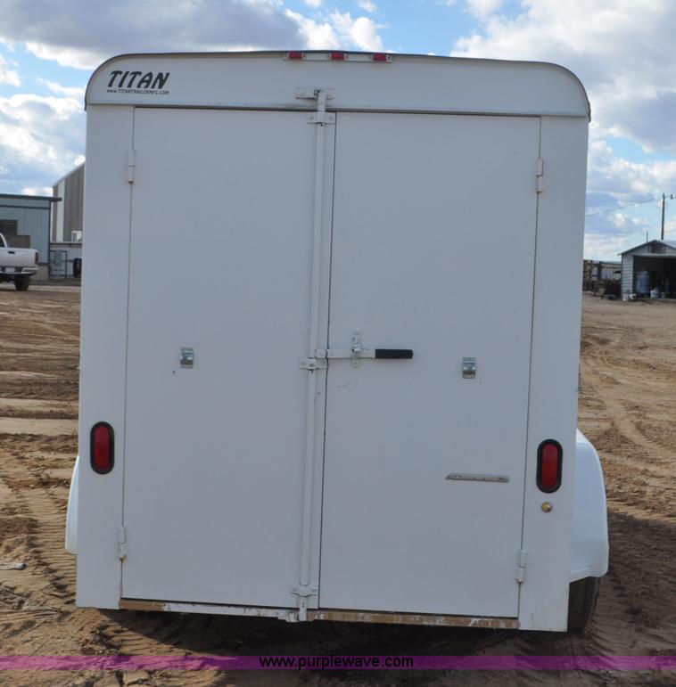 image for item F2361 2011 Titan enclosed trailer