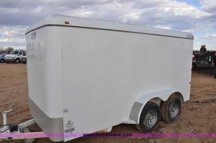 image for item F2361 2011 Titan enclosed trailer