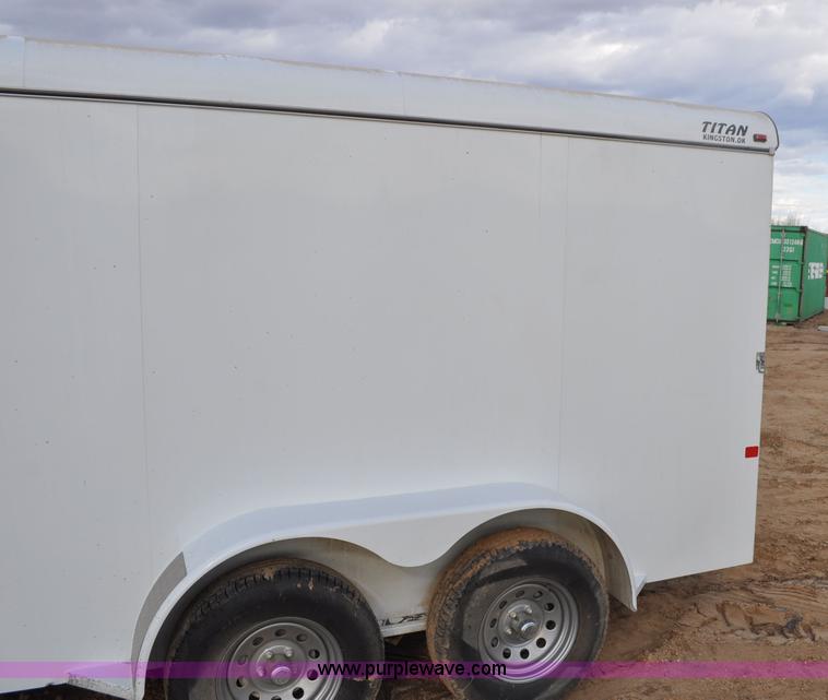 image for item F2361 2011 Titan enclosed trailer