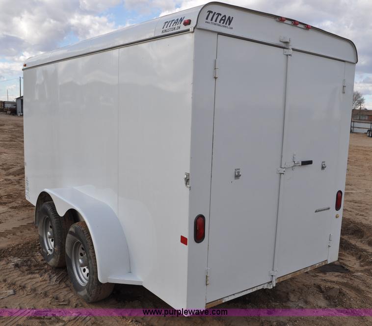 image for item F2361 2011 Titan enclosed trailer
