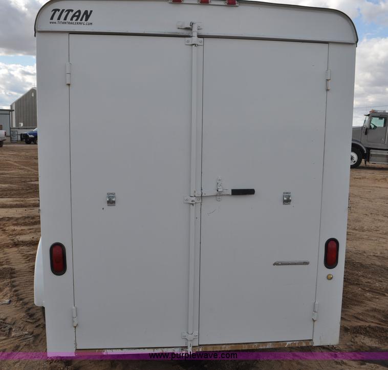 image for item F2361 2011 Titan enclosed trailer