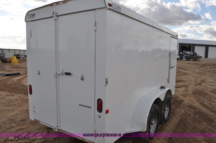 image for item F2361 2011 Titan enclosed trailer