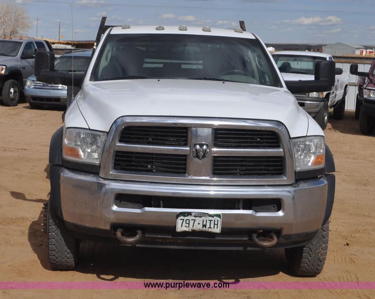 image for item F2364 2011 Dodge Ram 5500 HD Quad Cab flatbed truck