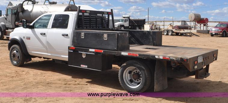 image for item F2364 2011 Dodge Ram 5500 HD Quad Cab flatbed truck