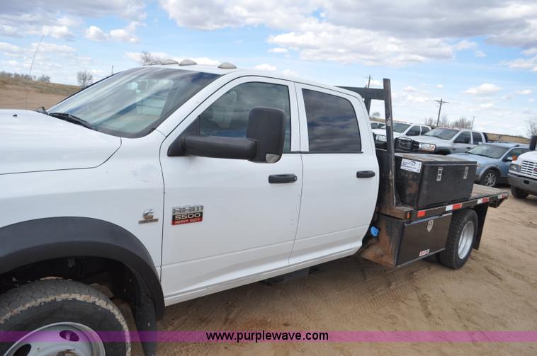 image for item F2364 2011 Dodge Ram 5500 HD Quad Cab flatbed truck