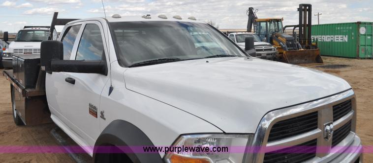 image for item F2364 2011 Dodge Ram 5500 HD Quad Cab flatbed truck
