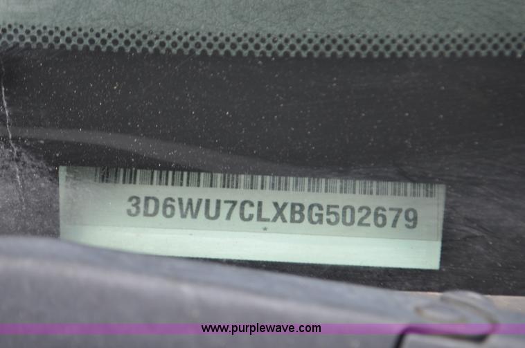 image for item F2364 2011 Dodge Ram 5500 HD Quad Cab flatbed truck