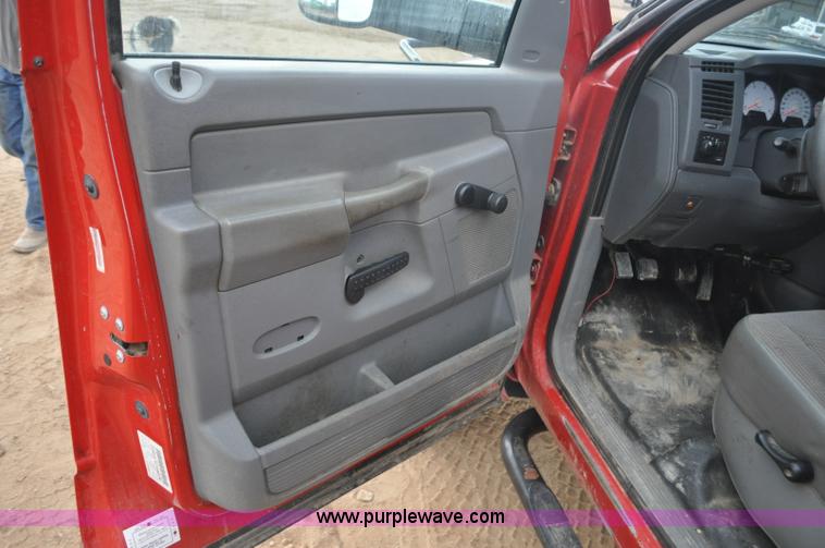 image for item F2365 2008 Dodge Ram 5500 HD Quad Cab flatbed truck