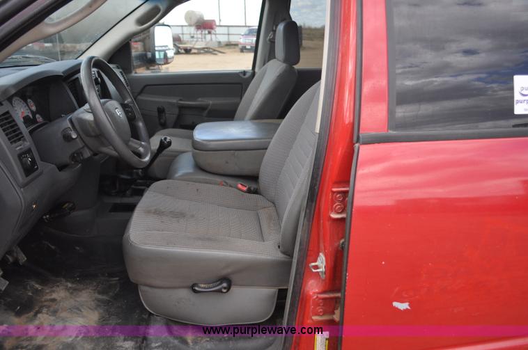 image for item F2365 2008 Dodge Ram 5500 HD Quad Cab flatbed truck