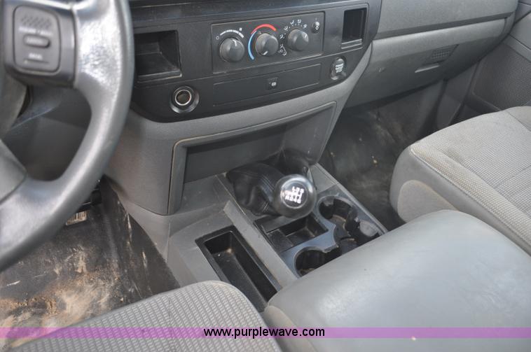 image for item F2365 2008 Dodge Ram 5500 HD Quad Cab flatbed truck