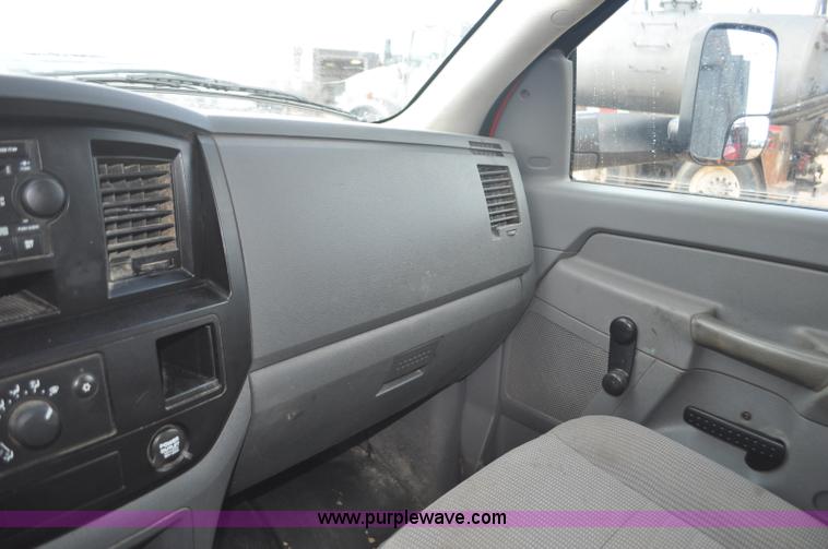 image for item F2365 2008 Dodge Ram 5500 HD Quad Cab flatbed truck