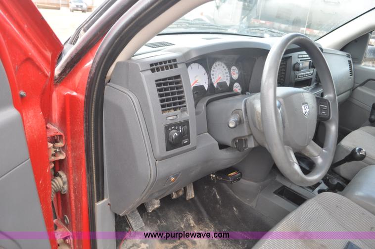 image for item F2365 2008 Dodge Ram 5500 HD Quad Cab flatbed truck