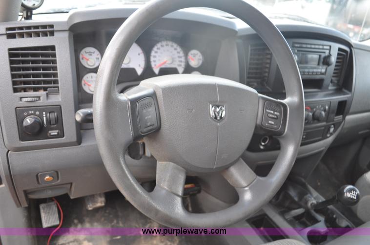 image for item F2365 2008 Dodge Ram 5500 HD Quad Cab flatbed truck