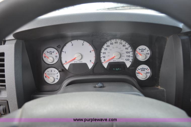 image for item F2365 2008 Dodge Ram 5500 HD Quad Cab flatbed truck