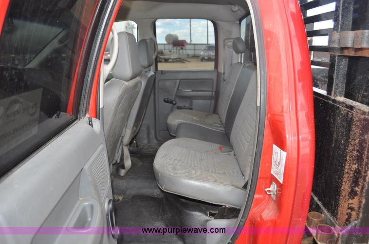 image for item F2365 2008 Dodge Ram 5500 HD Quad Cab flatbed truck