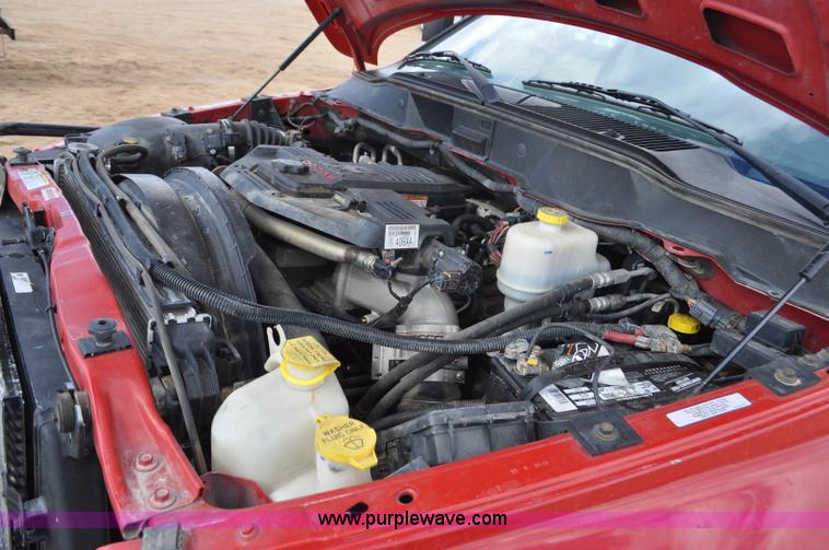 image for item F2365 2008 Dodge Ram 5500 HD Quad Cab flatbed truck