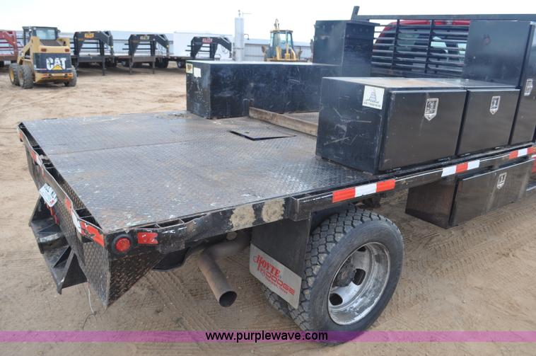 image for item F2365 2008 Dodge Ram 5500 HD Quad Cab flatbed truck