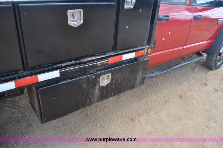 image for item F2365 2008 Dodge Ram 5500 HD Quad Cab flatbed truck