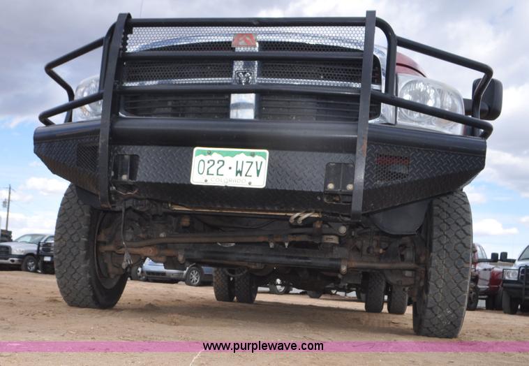 image for item F2365 2008 Dodge Ram 5500 HD Quad Cab flatbed truck