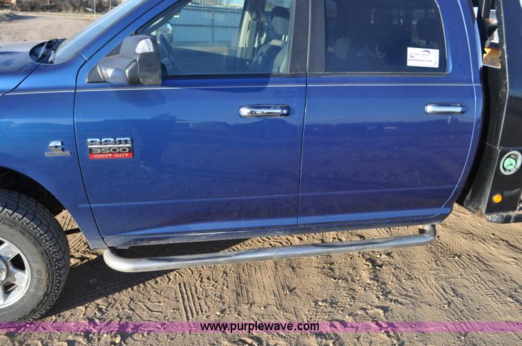 image for item F2375 2010 Dodge Ram 3500 Quad Cab flatbed truck
