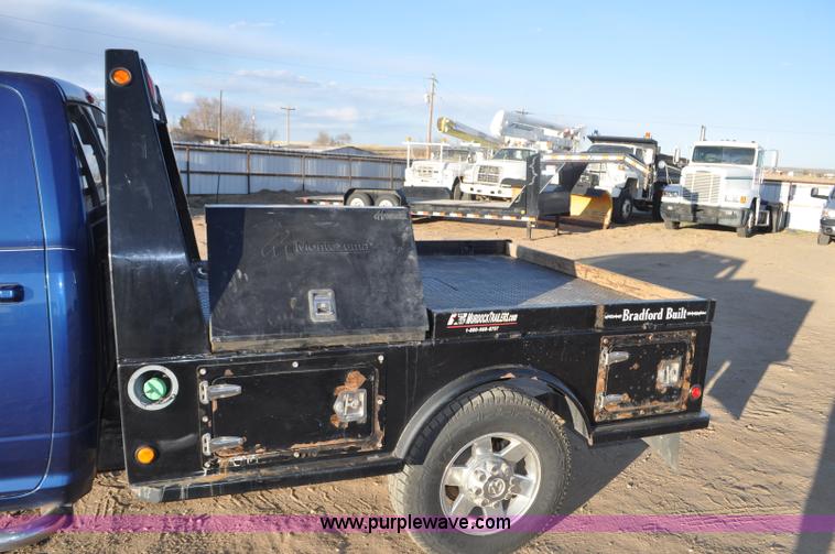image for item F2375 2010 Dodge Ram 3500 Quad Cab flatbed truck
