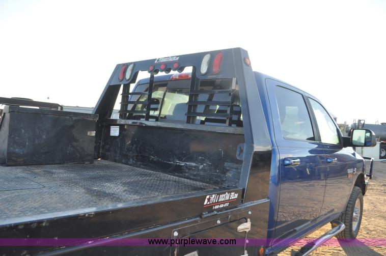 image for item F2375 2010 Dodge Ram 3500 Quad Cab flatbed truck
